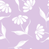 Daisy Repeating Pattern on Purple Background