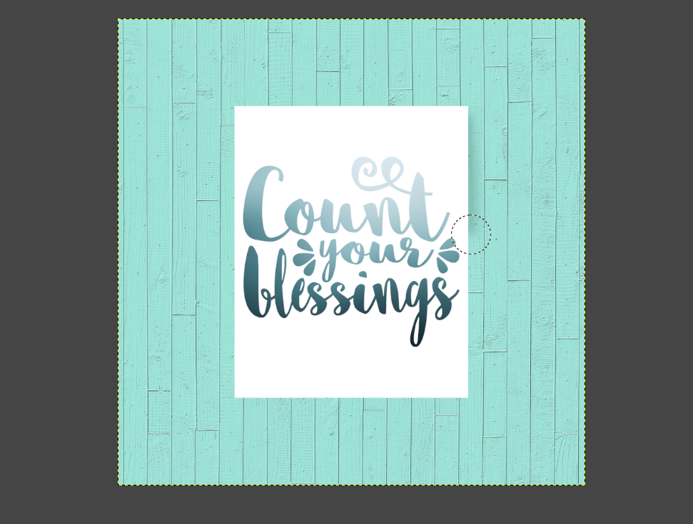 Make a poster mockup by adding a shadow effect under the top layer.