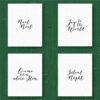 4 Piece Christmas Song Printable Set